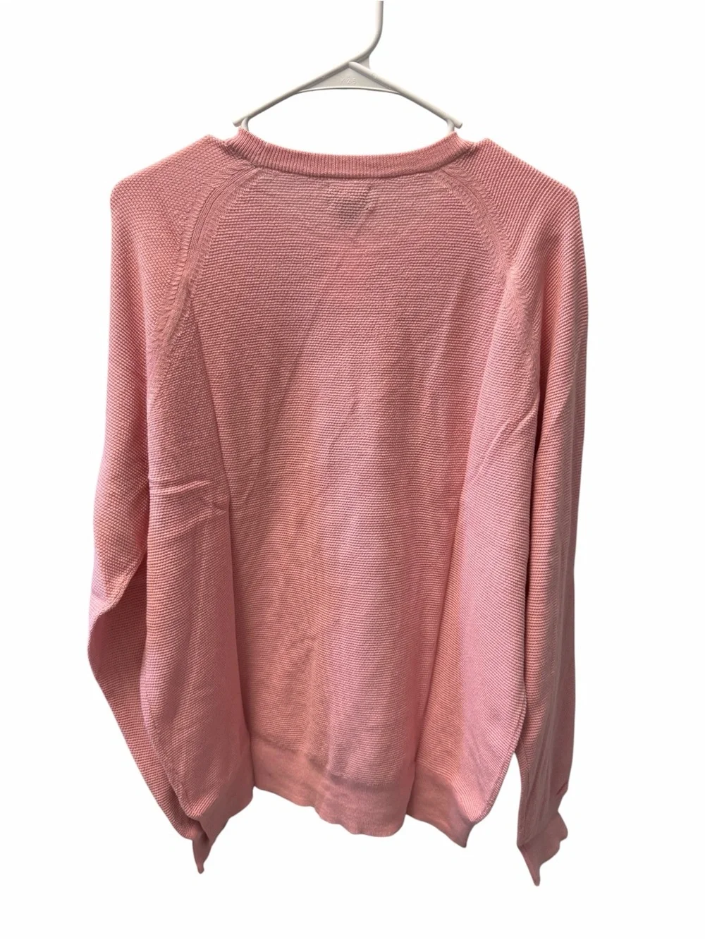 J.Crew Men’s Large Pink 100% Cotton Lightweight Crewneck Sweater NWT